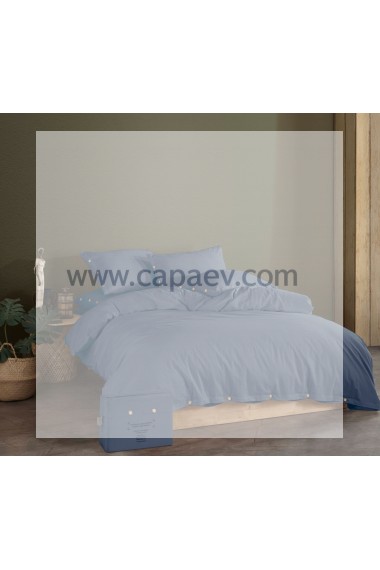 Taş Yıkama Nevresim Takımı Tek Renk ( çift kişilik )-Antrasit